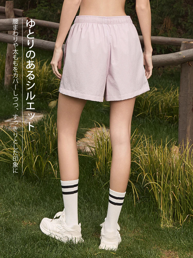 薄手 UVカット ゆったり ショートパンツ ポケット付き